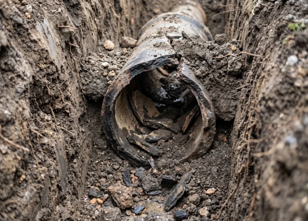 How Heavy October Rain Causes Sewer Pipe Collapse & Expert Repairs