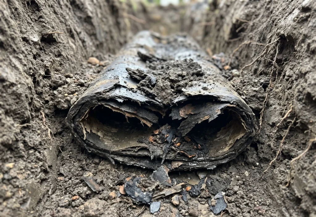 Why Crushed Orangeburg Pipe Repair Requires Excavation ()
